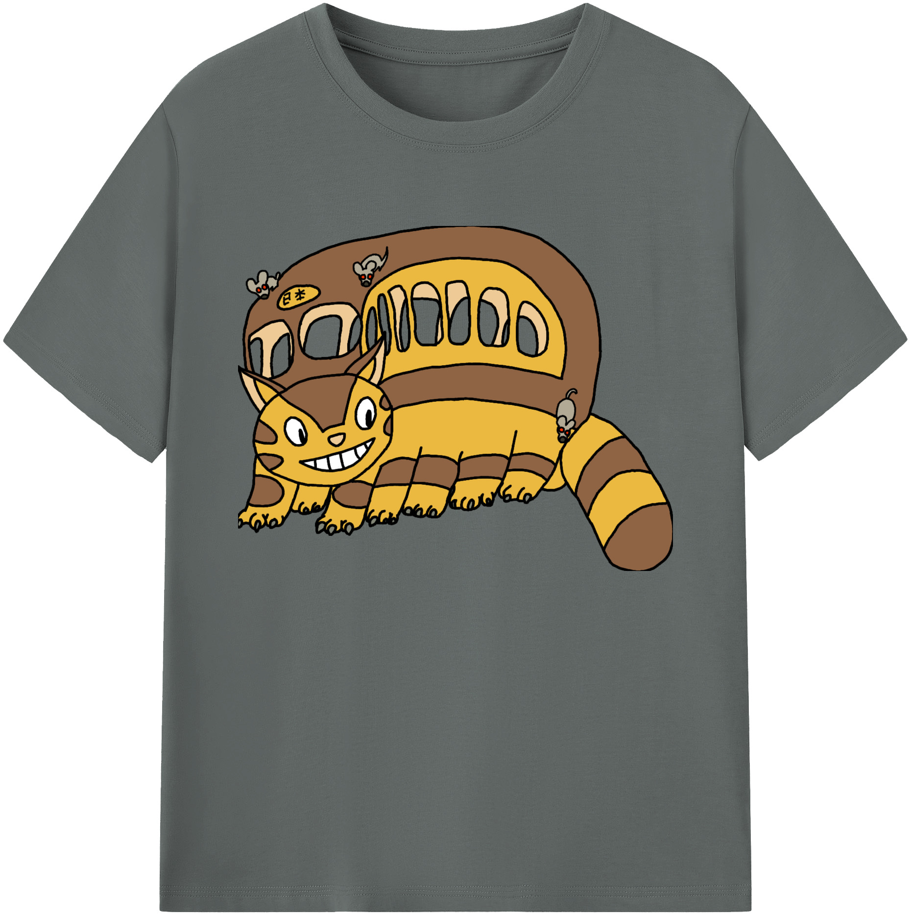 （画像用） となりのトトロ 草壁メイ 草壁サツキ My Neighbor Totoro Satsuki Kusakabe Mei Kusakabe 綿100％ メンズ半袖Tシャツ｜肌触りやわらか＆通気性